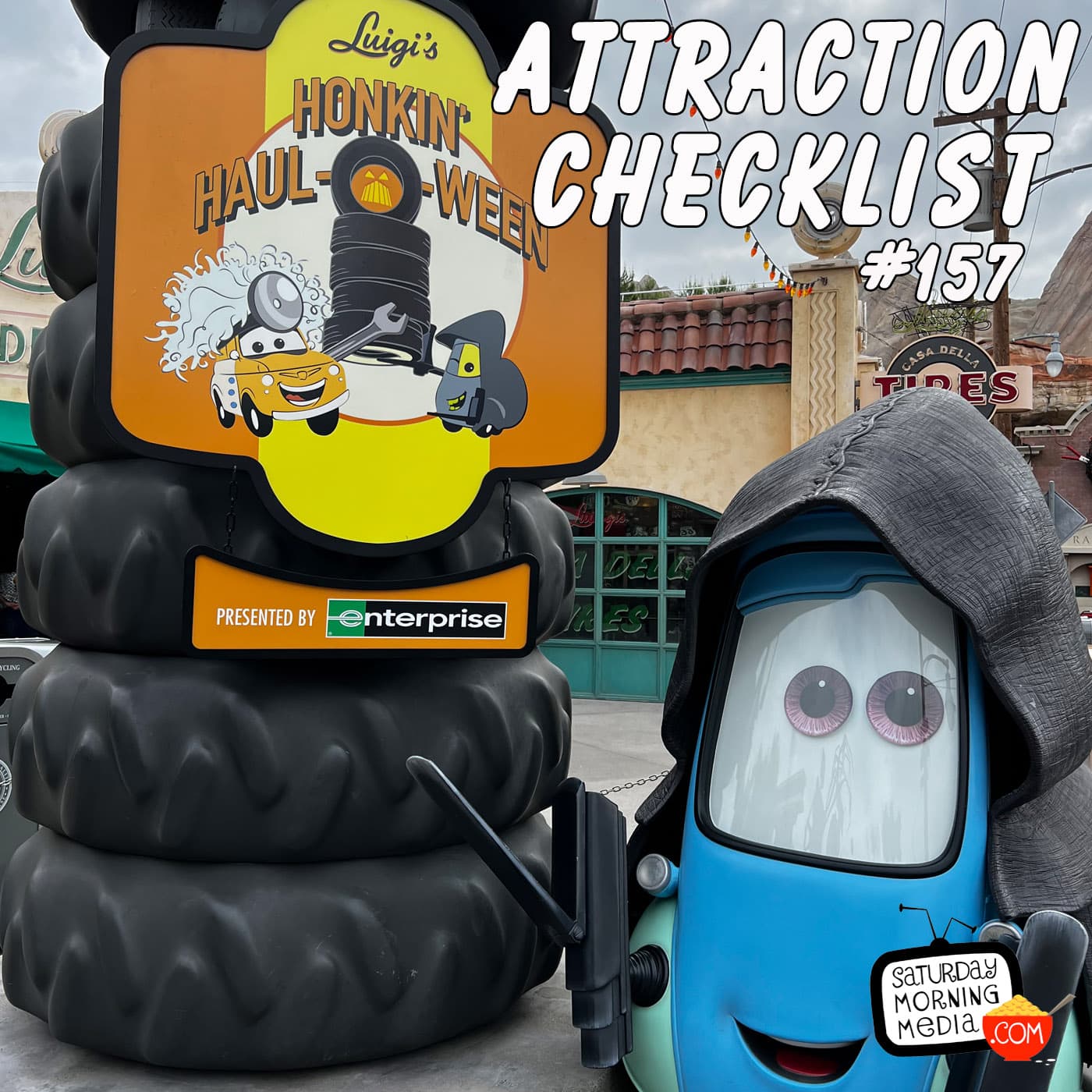 157 - Luigi's Honkin' Haul-O-Ween - Disney California Adventure — Attraction Checklist cover