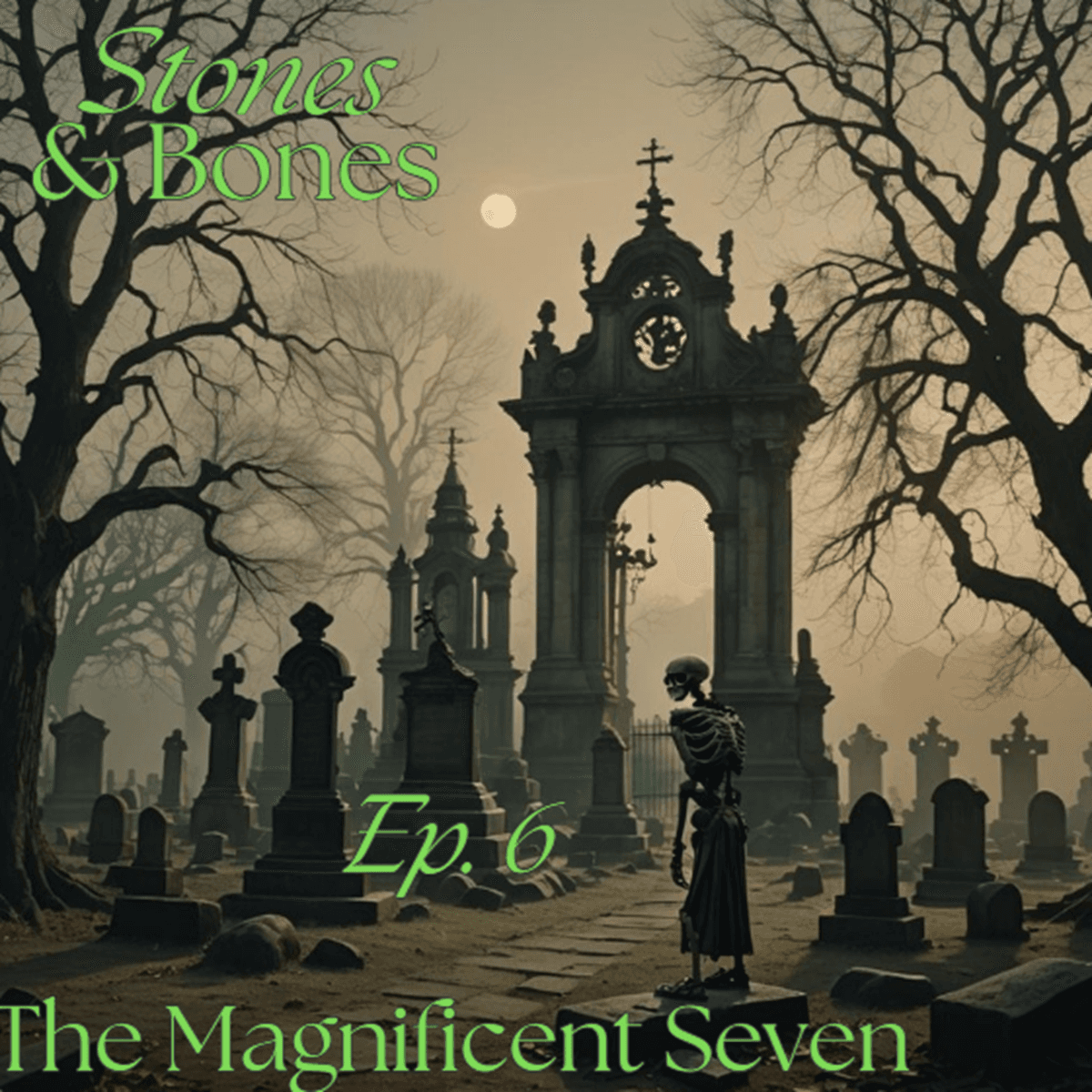 Stones and Bones Ep. 6 - The Magnificent Seven - History Goes Bump: Ghost Tours For The Mind cover