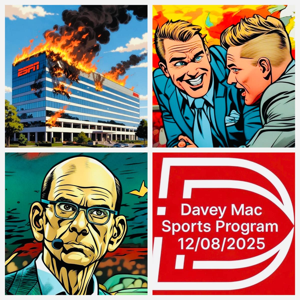 The Corruption Machine Which Is ESPN (12/08/2025) - Davey Mac Sports Program cover