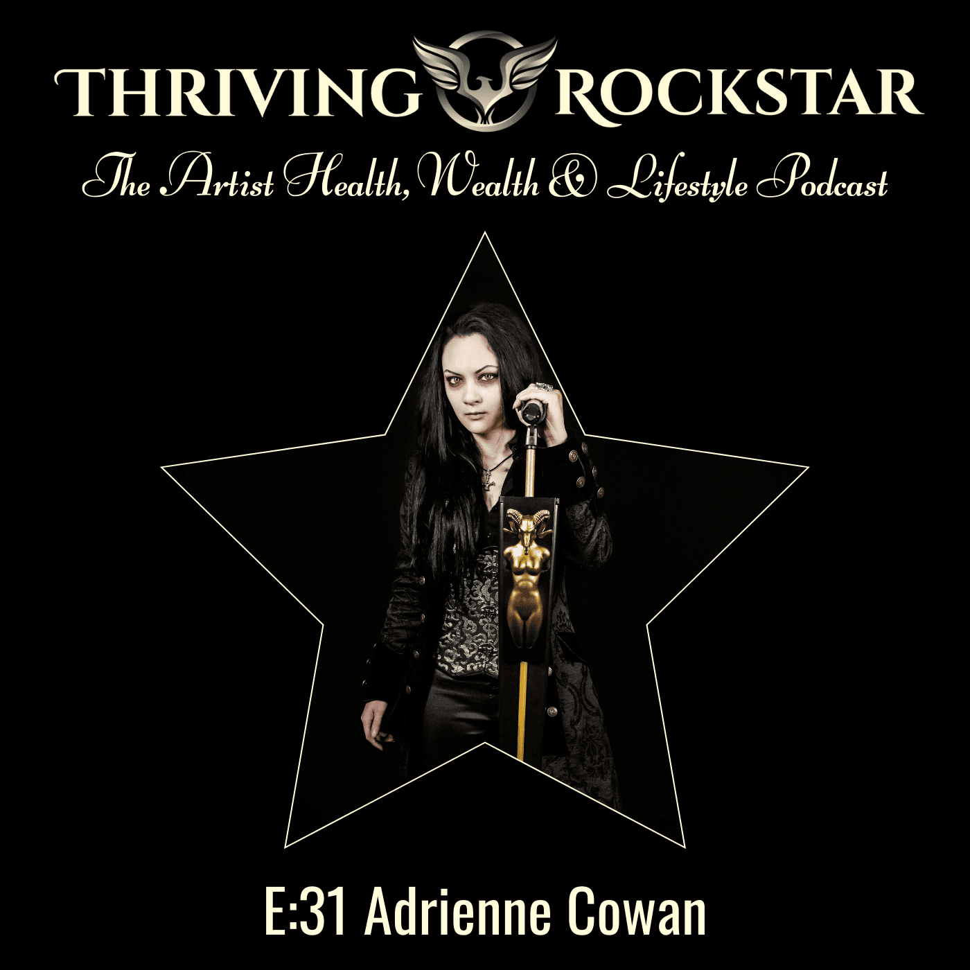 E:31 Adrienne Cowan - Thriving Rockstar cover