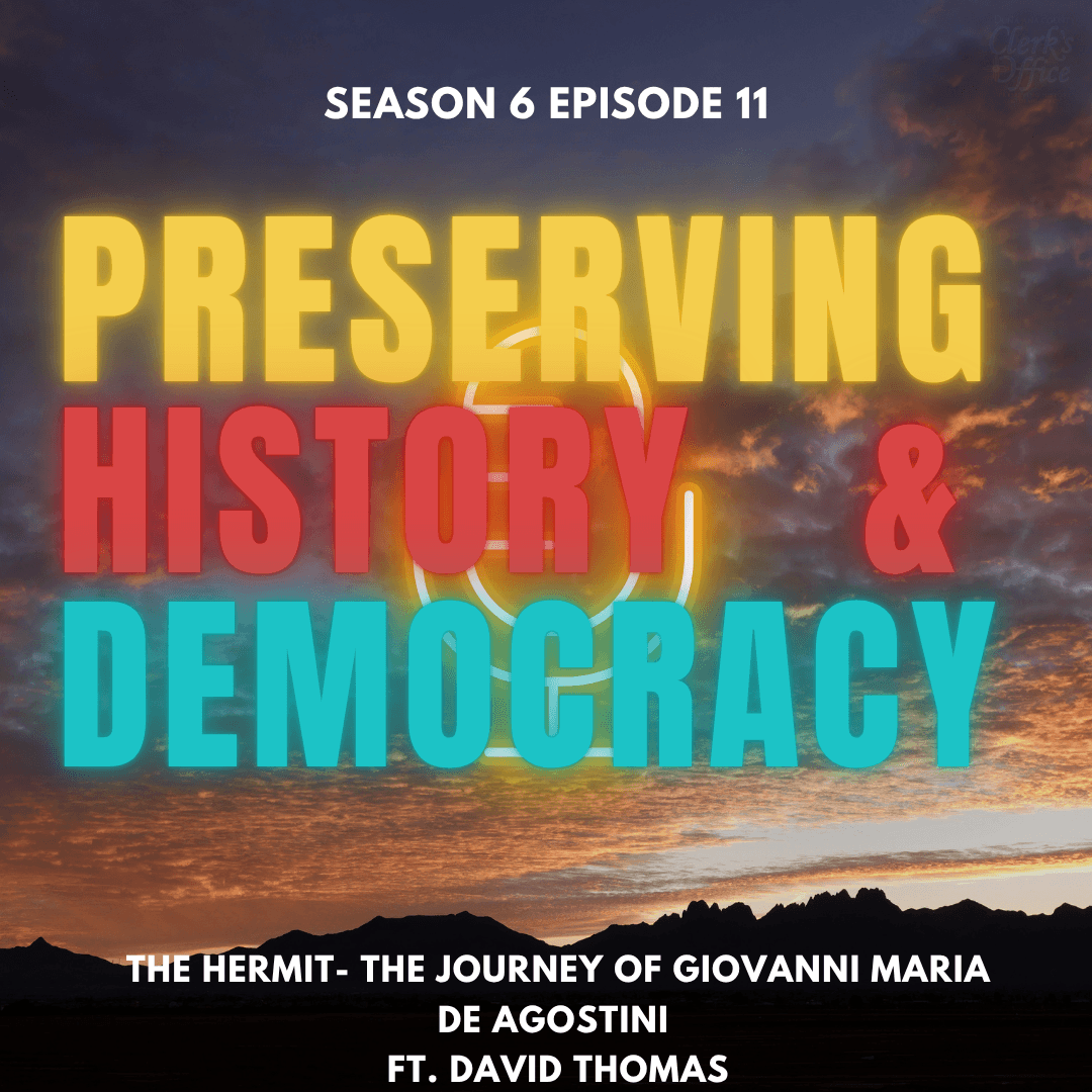 The Hermit - The Journey of Giovanni Maria de Agostini Ft. David Thomas - Preserving History and Democracy cover