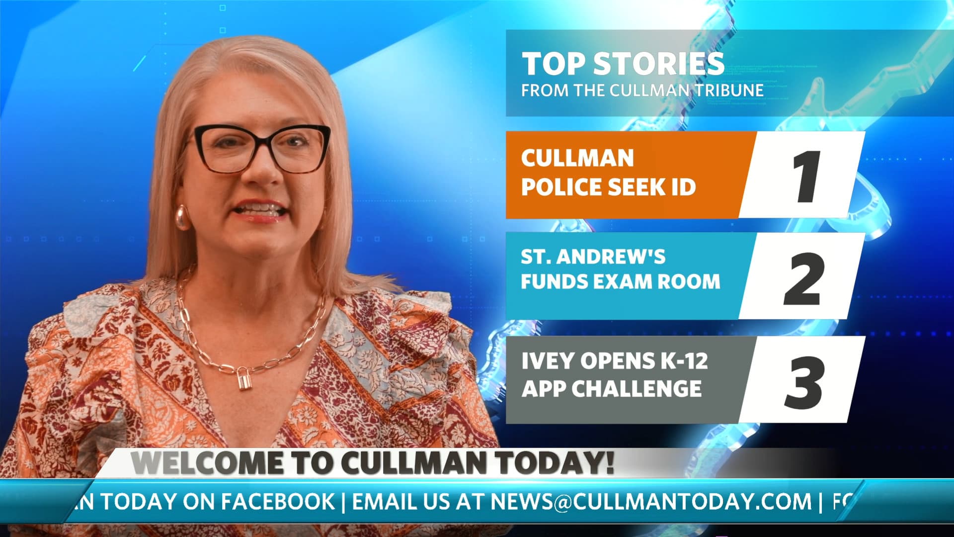 CPD seeks ID | St. Andrew’s funds exam room | Ivey opens K–12 App Challenge - The Cullman Tribune cover