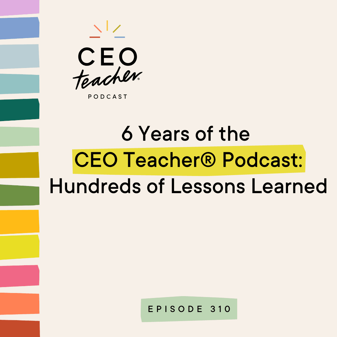 6 Years of the CEO Teacher® Podcast: Hundreds of Lessons Learned - The CEO Teacher Podcast cover