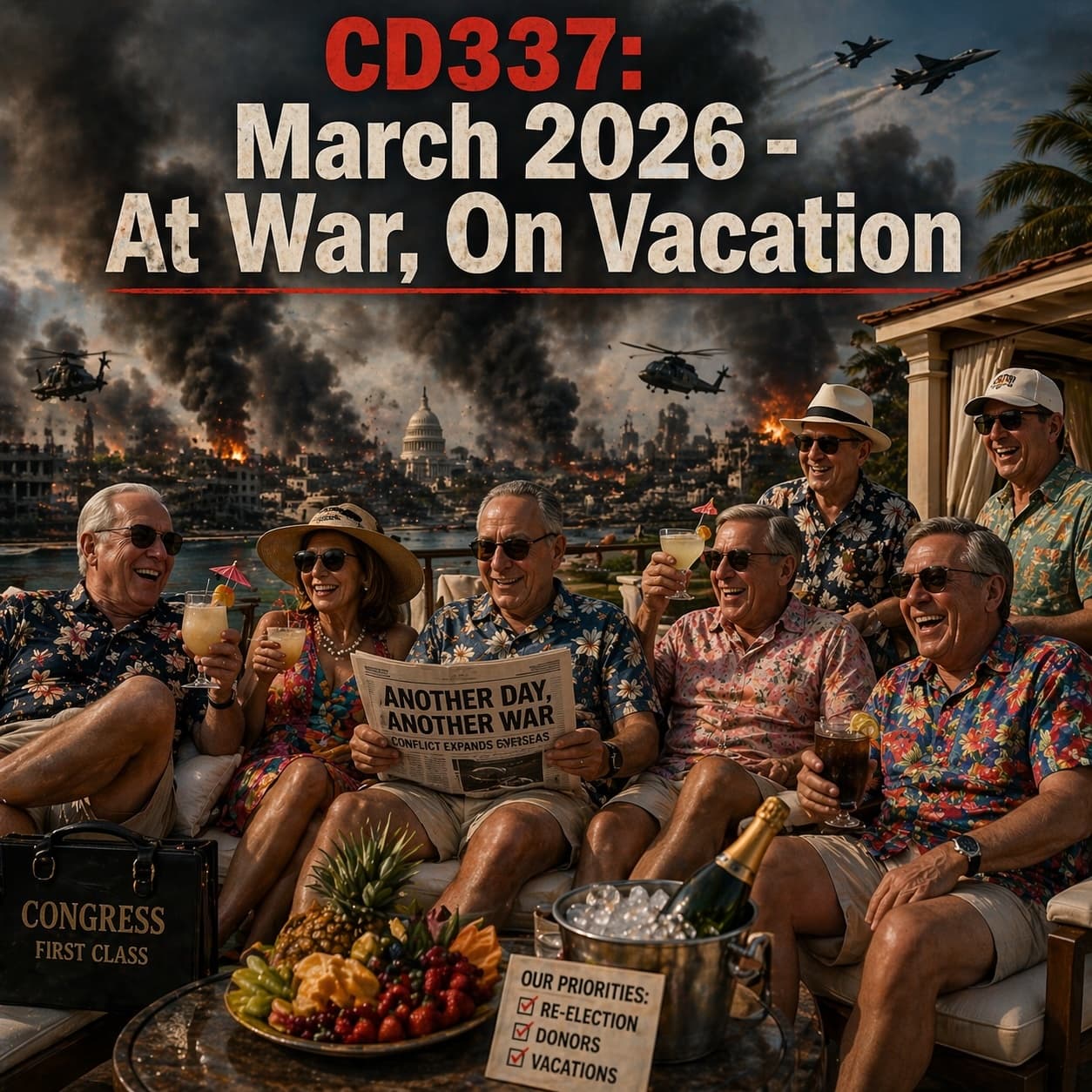 CD337: March 2026 — At War, On Vacation - Congressional Dish cover