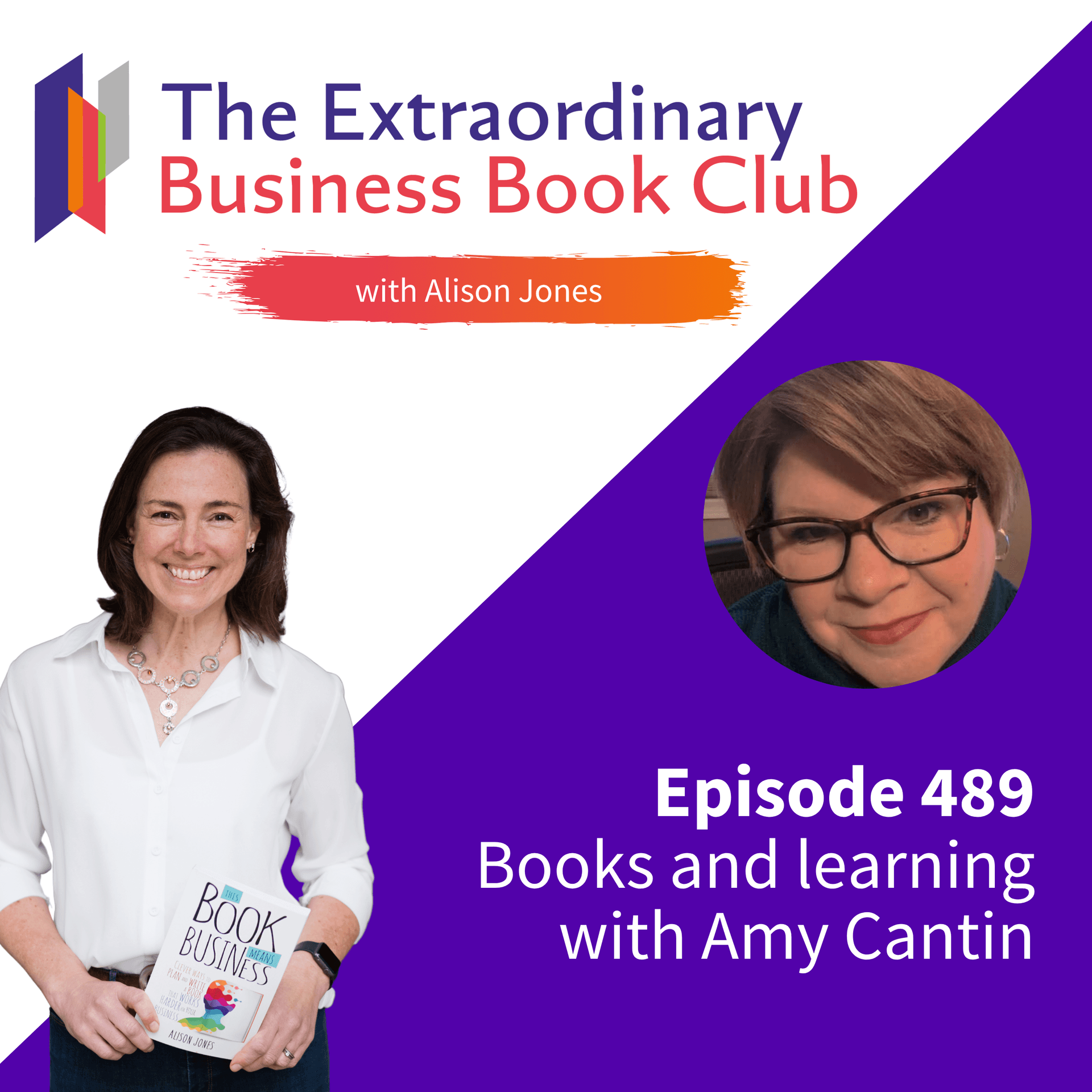 Episode 489 - Books and learning with Amy Cantin — The Extraordinary Business Book Club cover