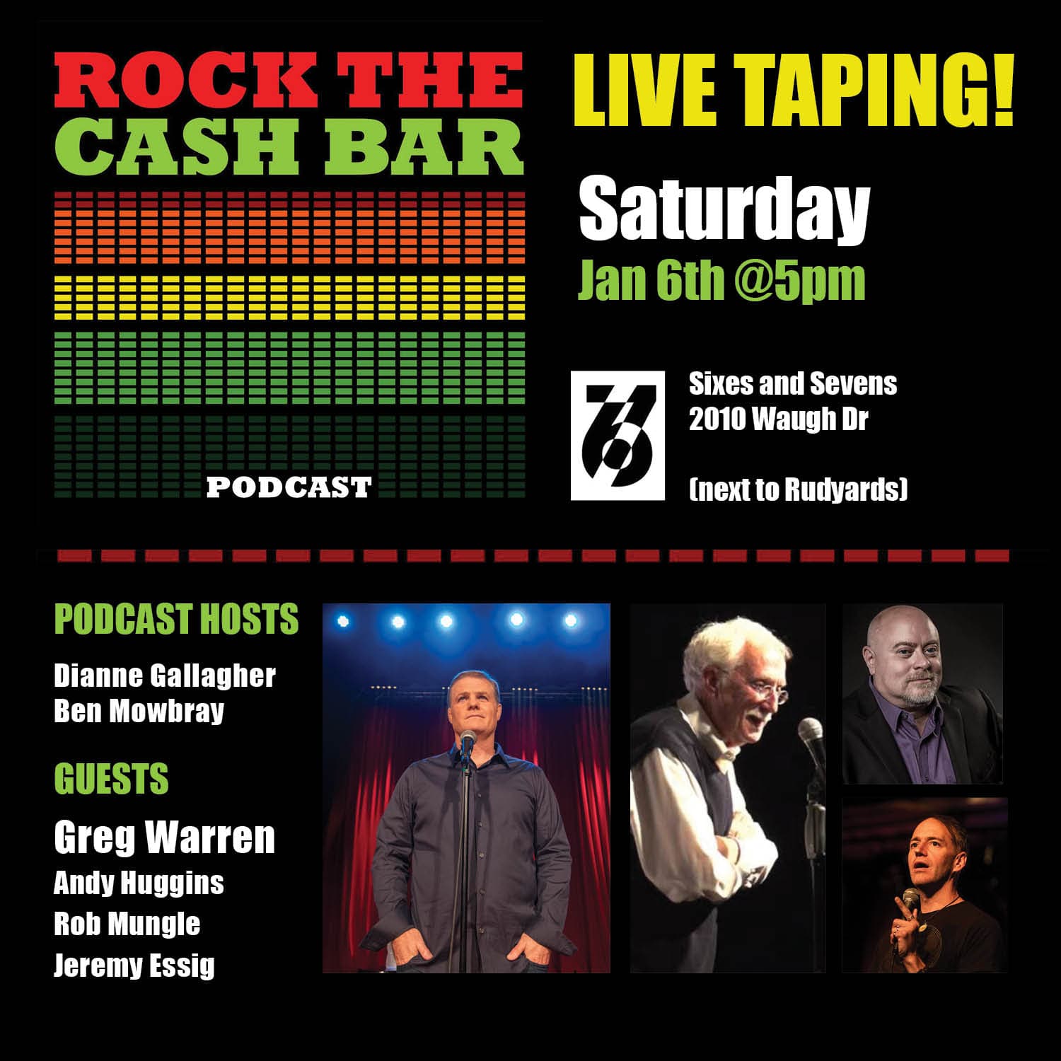 Live Show! January 6th - Rock the Cash Bar cover