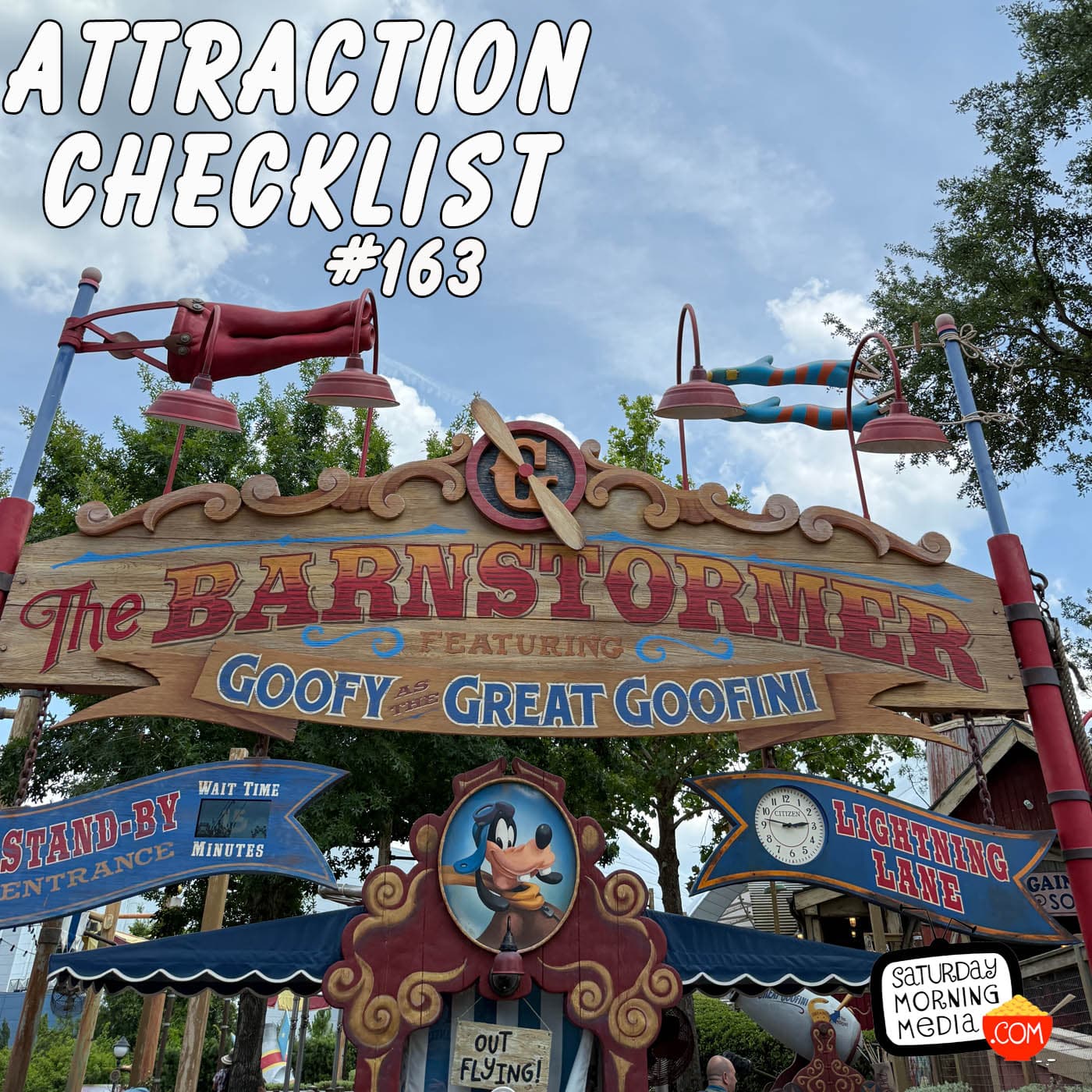 163 - The Barnstormer - Magic Kingdom - Walt Disney World - Attraction Checklist cover