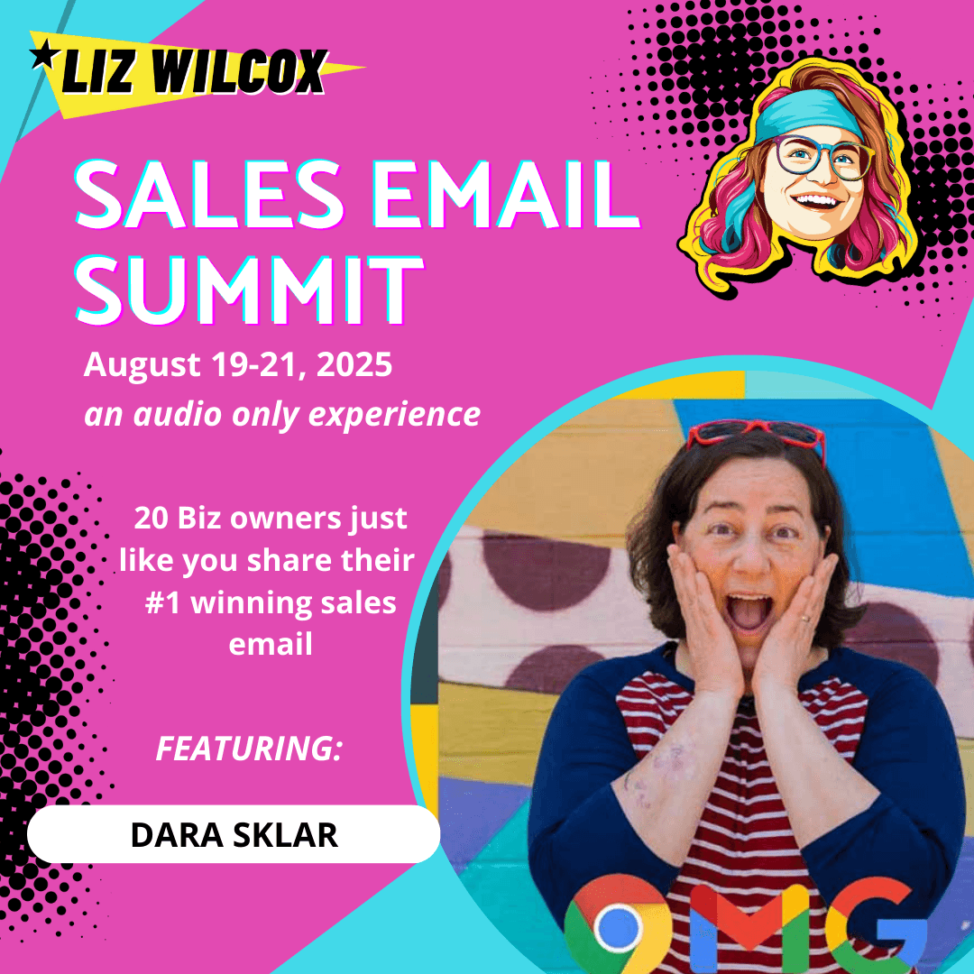 *SALES EMAIL SUMMIT* Dara Sklar – flying by the seat of your pants to sell - The Email Sound Booth with Liz Wilcox cover