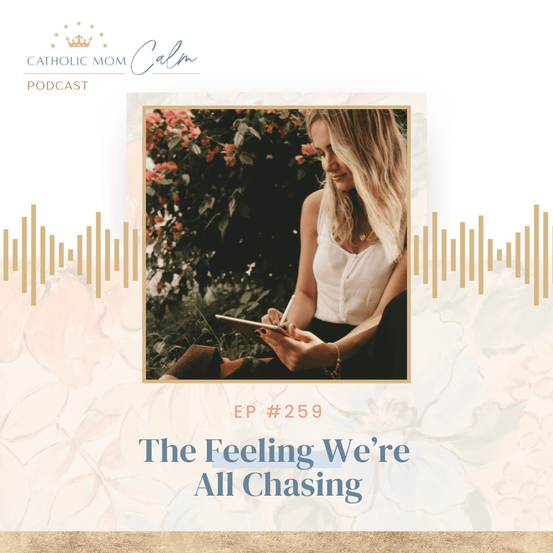 The Feeling We're All Chasing - Catholic Mom Calm cover
