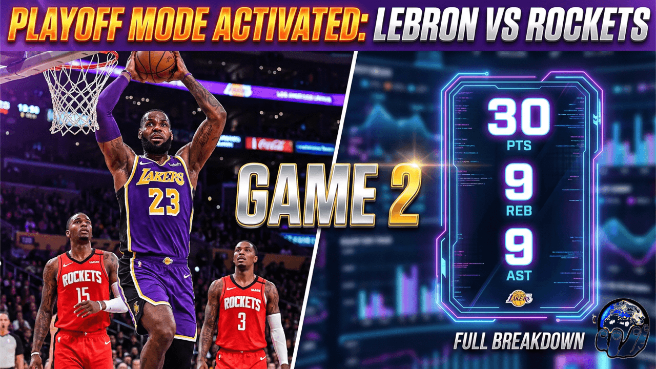 Playoff Mode Activated: LeBron vs Rockets Game 2 Full Breakdown - GmiasWorld's Podcast cover