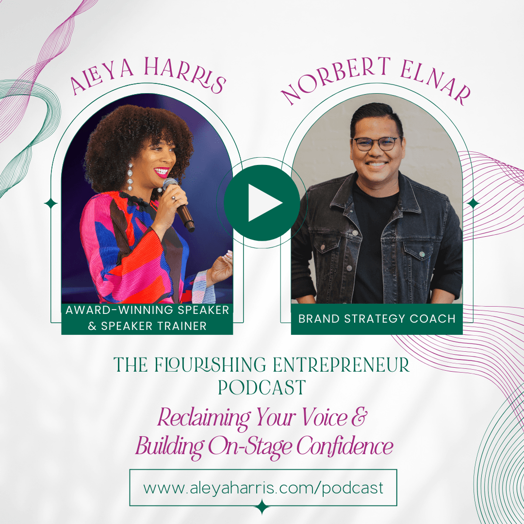Reclaiming Your Voice & Building On-Stage Confidence with Norbert Elnar — The Flourishing Entrepreneur Podcast cover