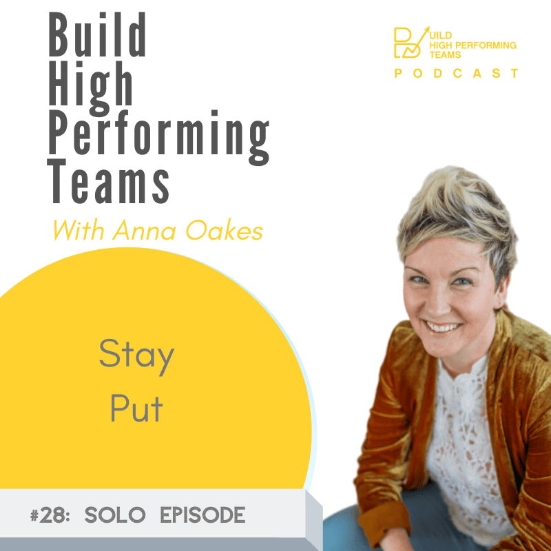Stay Put - Build High Performing Teams Podcast cover