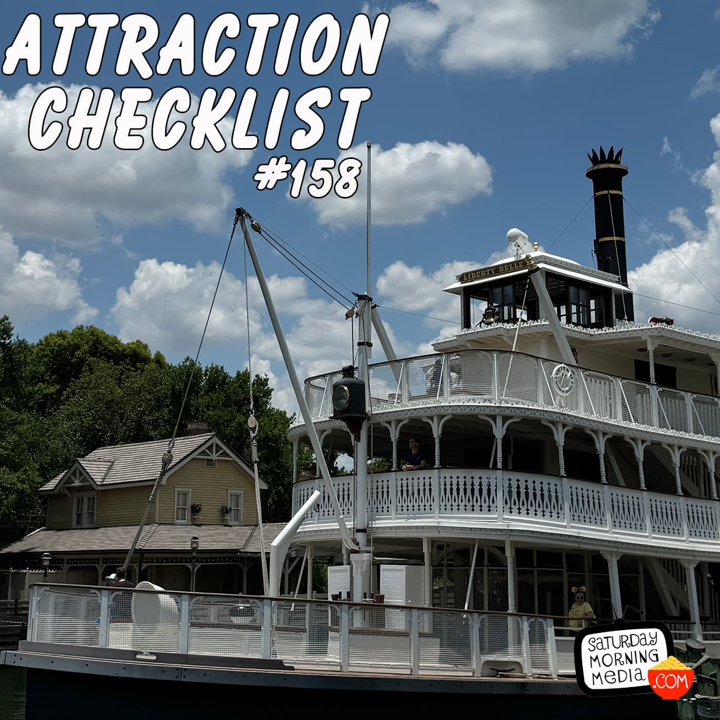 158 - Liberty Square Riverboat - Magic Kingdom - Walt Disney World - Attraction Checklist cover
