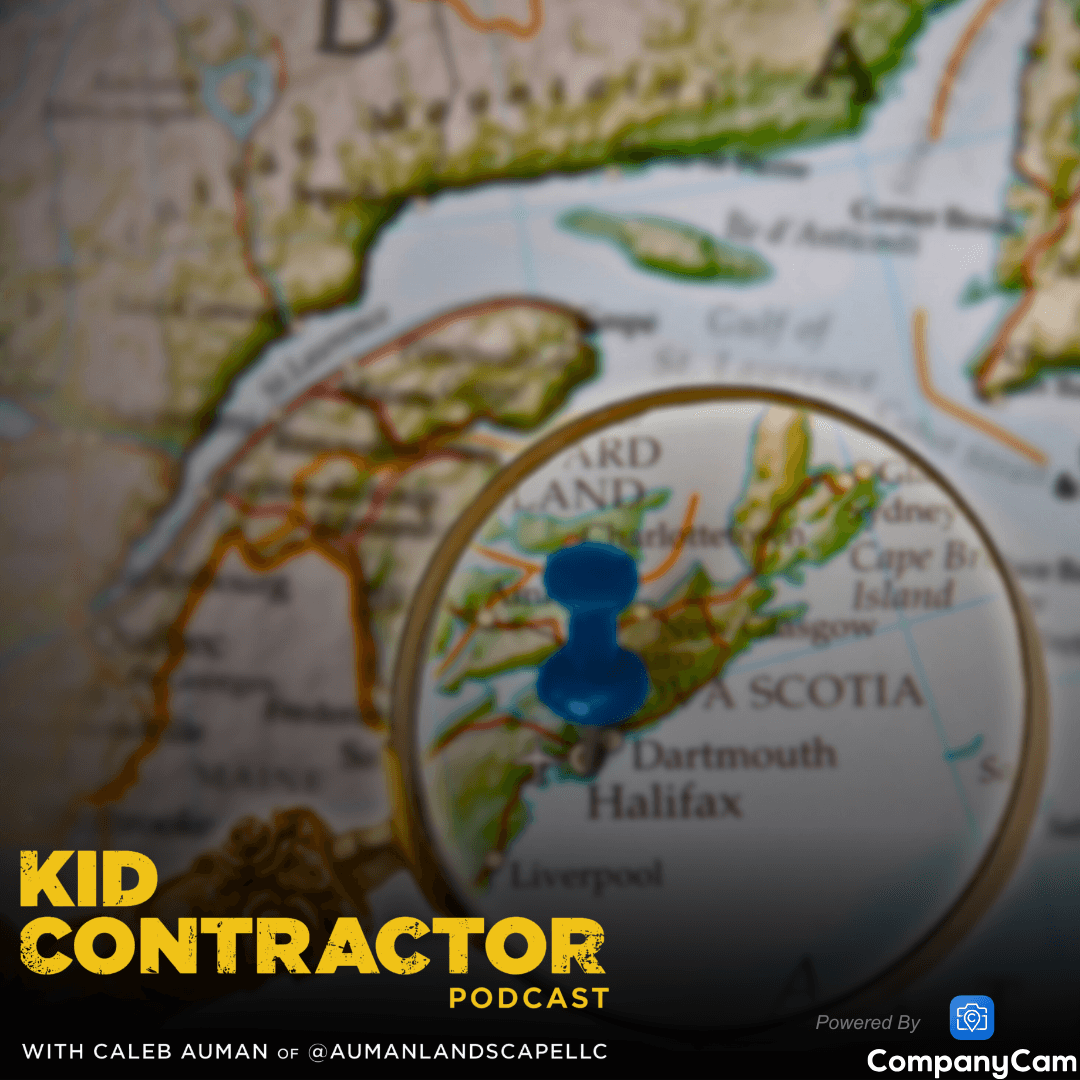 Ep 549. Landscaping from Far Away - Kid Contractor Podcast with Caleb Auman cover