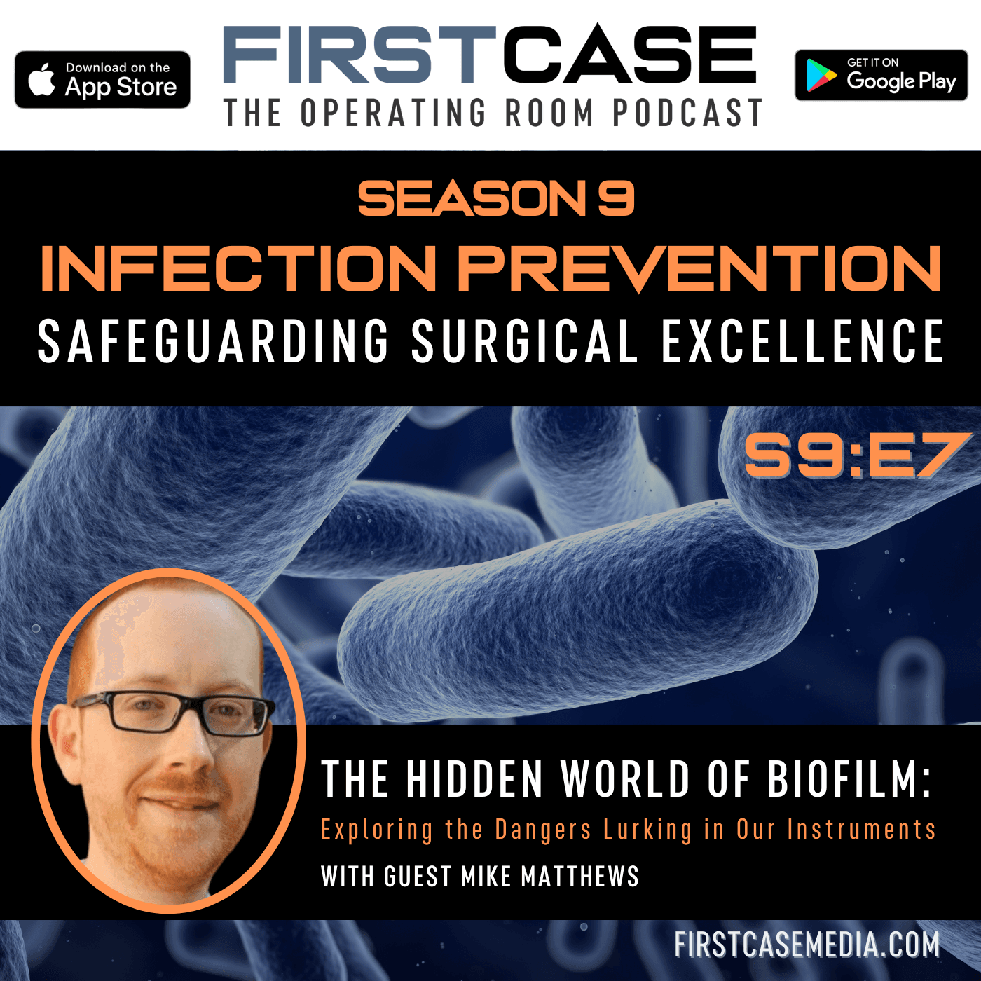The Hidden World of Biofilm: Exploring the Dangers Lurking in our Instruments — First Case Podcast cover