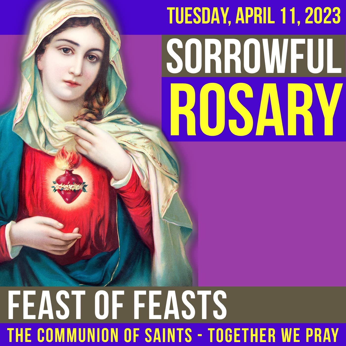 LISTEN - ROSARY TUESDAY - Theme: FEAST OF FEASTS - A Rosary Companion cover
