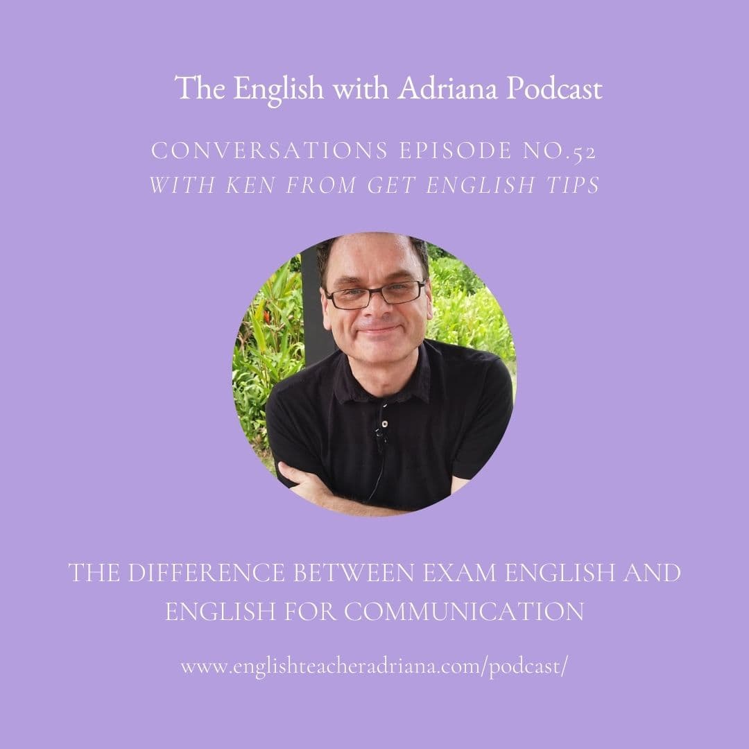 [#52 Conversations Episode: Scottish Accent]  The difference between exam English and English for communication - English with Adriana cover
