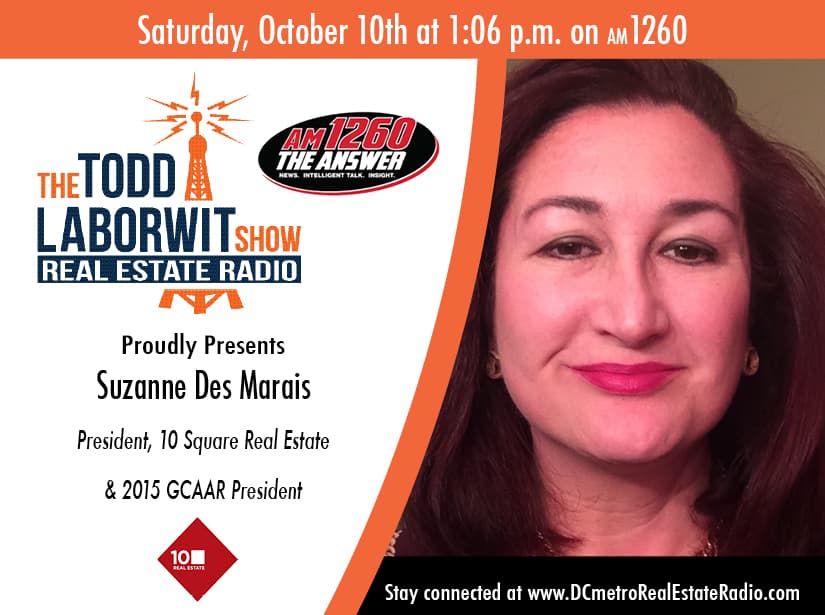 Suzanne Des Marias-President, 10 Square Real Estate - Inspire My Life with Todd LaBorwit cover