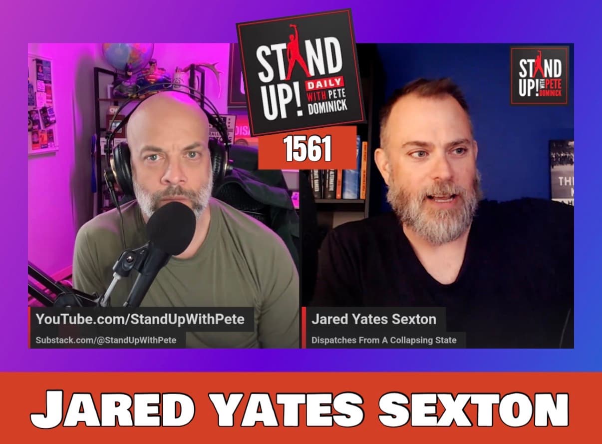 1561 Jared Yates Sexton + News & Clips - Stand Up! with Pete Dominick cover