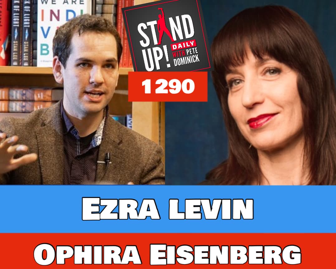 1290 Ezra Levin and Ophira Eisenberg + Your Good Stuff,Headlines and Clips — Stand Up! with Pete Dominick cover