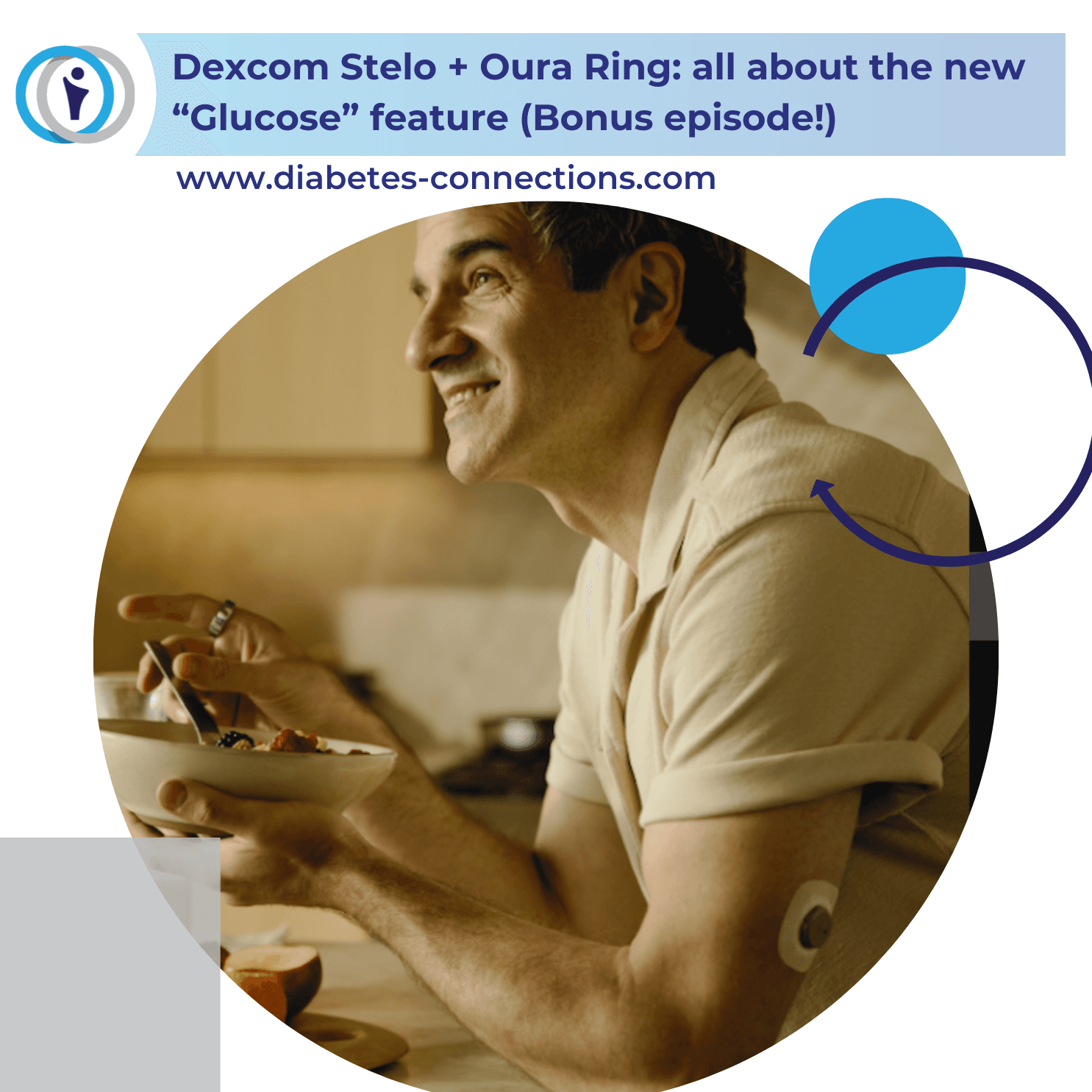 Dexcom Stelo + Oura Ring: all about the new “Glucose” feature (Bonus episode!) — Diabetes Connections | Type 1 Diabetes cover