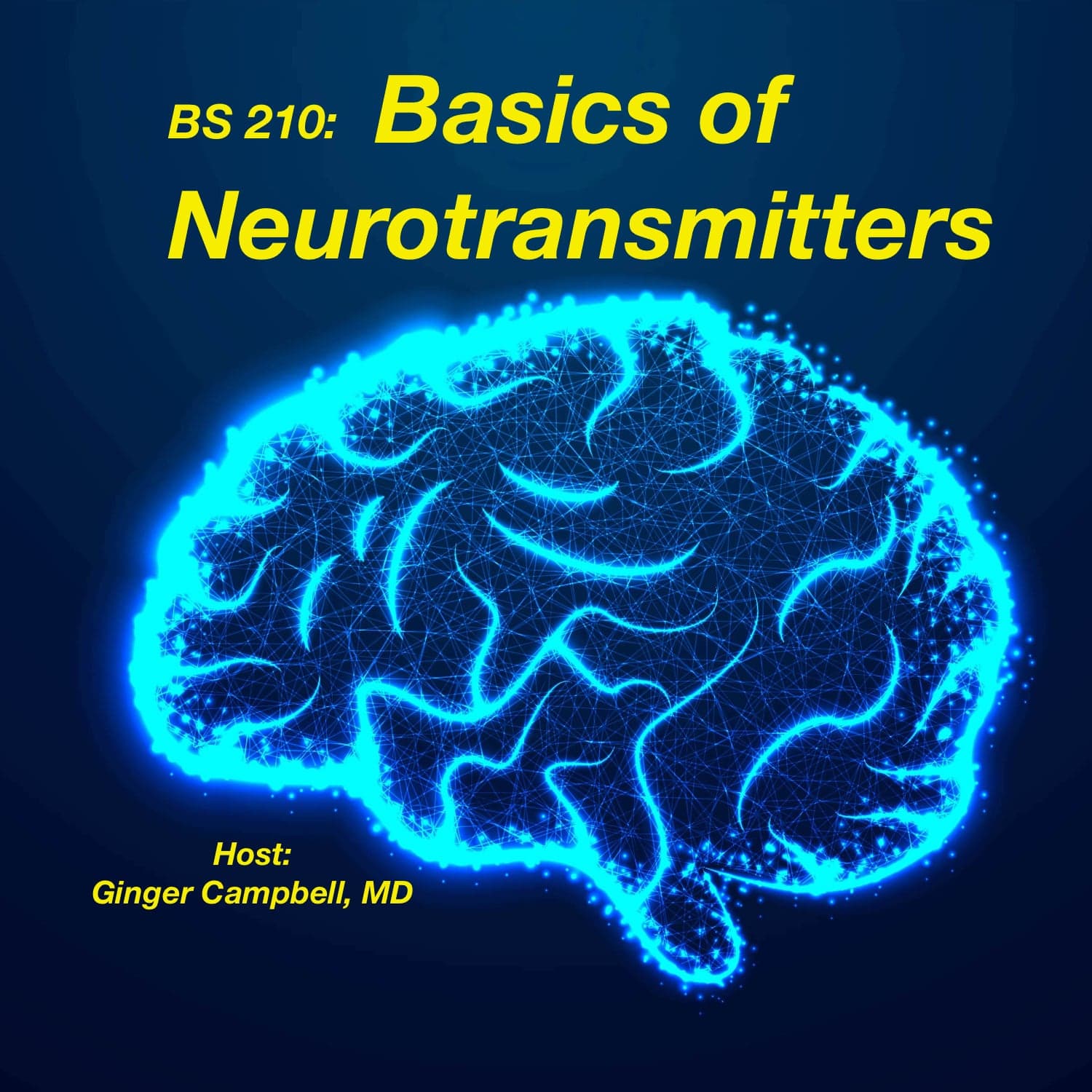 BS 210 Introduction to Neurotransmitters - Brain Science with Ginger Campbell, MD: Neuroscience for Everyone cover