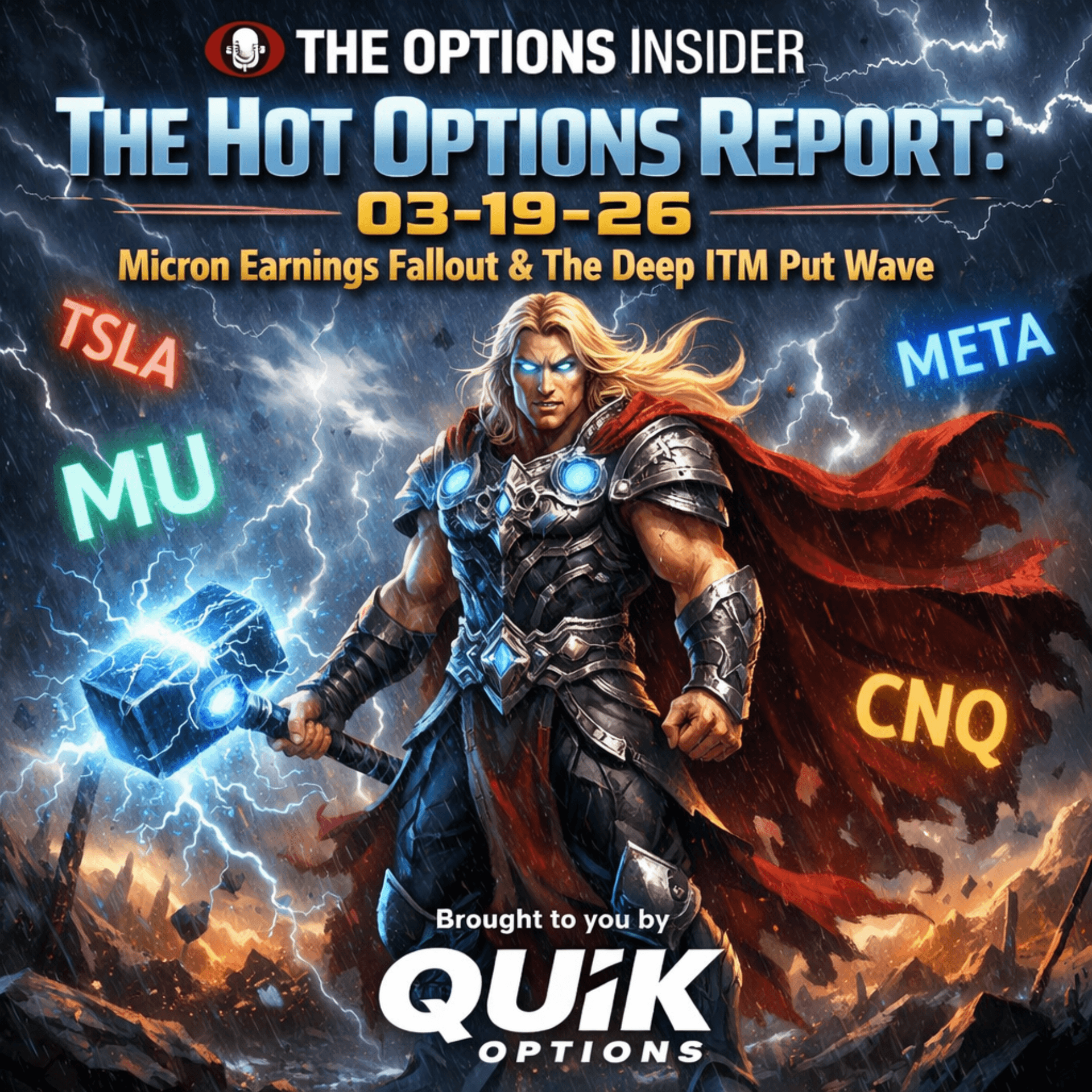 The Hot Options Report: 03-19-26 - The Options Insider Radio Network cover