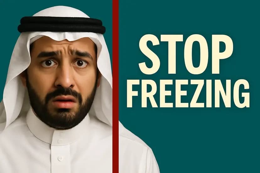 Why You Freeze - Effortless English Podcast | Learn English with AJ Hoge cover
