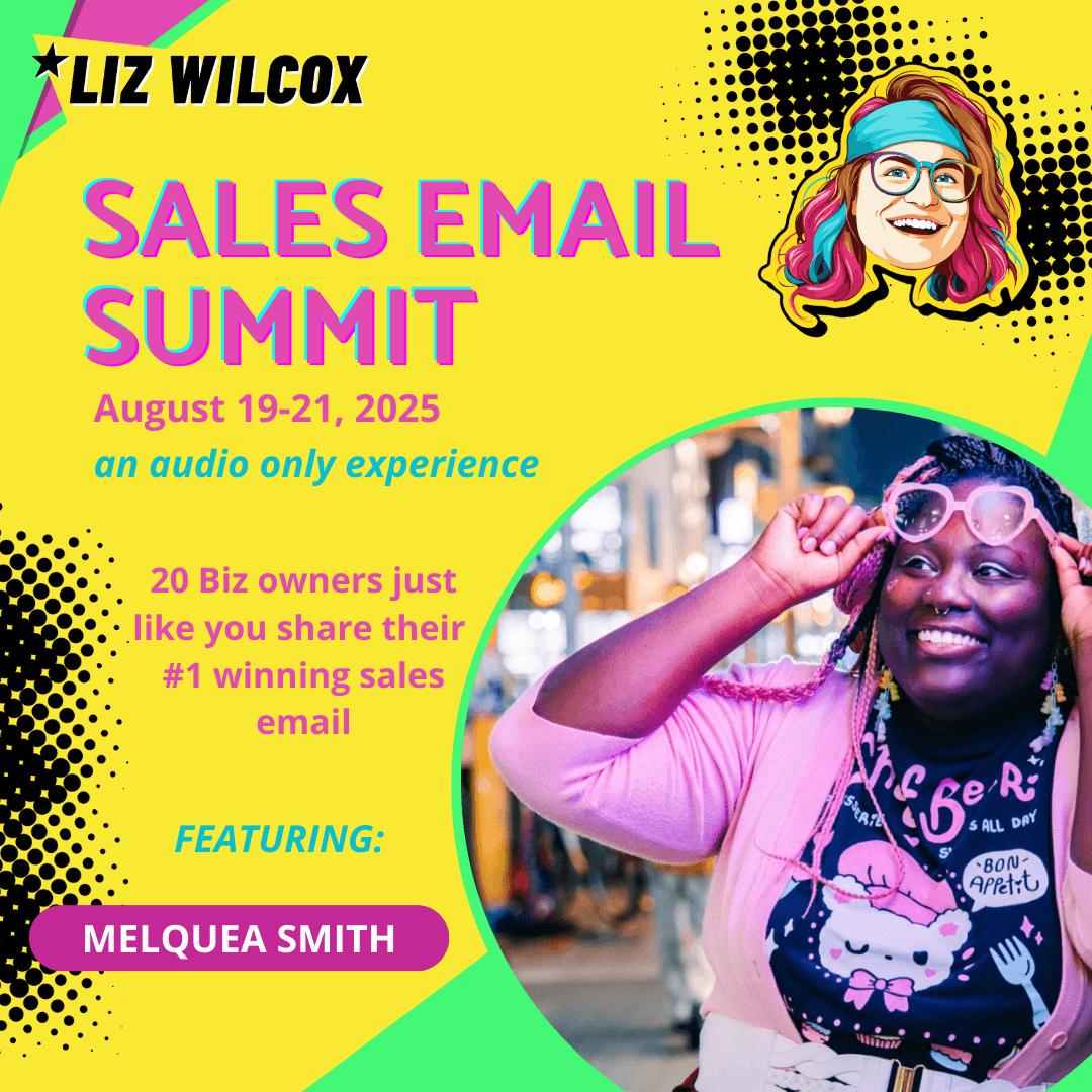 *SALES EMAIL SUMMIT* Melquea Smith– finding my first founding members - The Email Sound Booth with Liz Wilcox cover