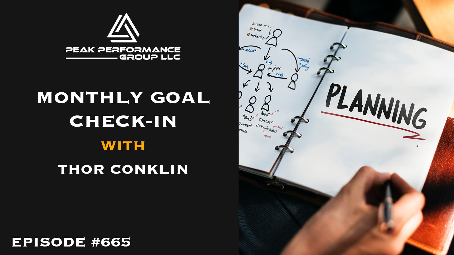 Monthly Goal Check-In | Thor Conklin | Episode #665 — Peak Performers | Tools, Strategies & Psychology to Get Things Done cover