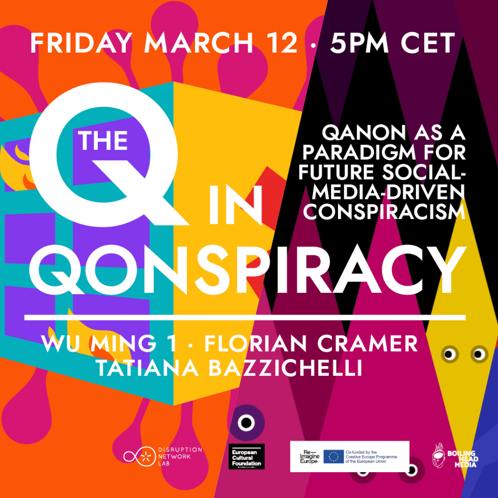 THE Q IN QONSPIRACY - Disruption Network Lab cover