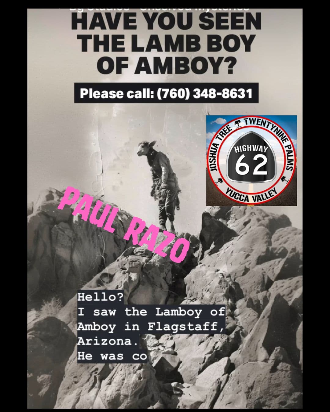 The Lamboy Of Amboy With Paul Razo - Highway 62 cover