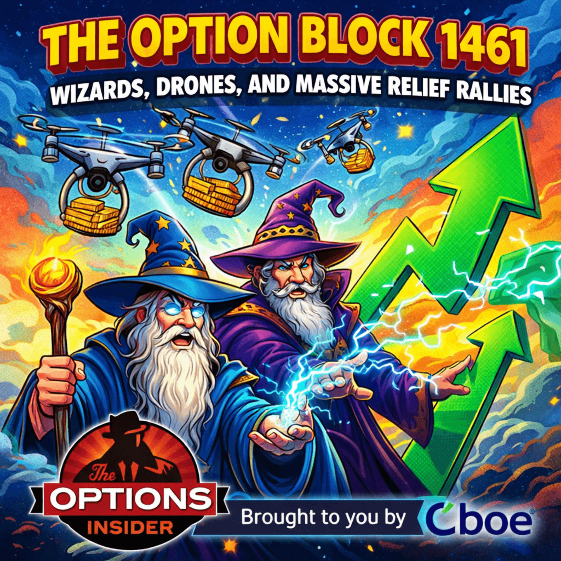 The Option Block 1461: Wizards, Drones, and Massive Relief Rallies - The Options Insider Radio Network cover