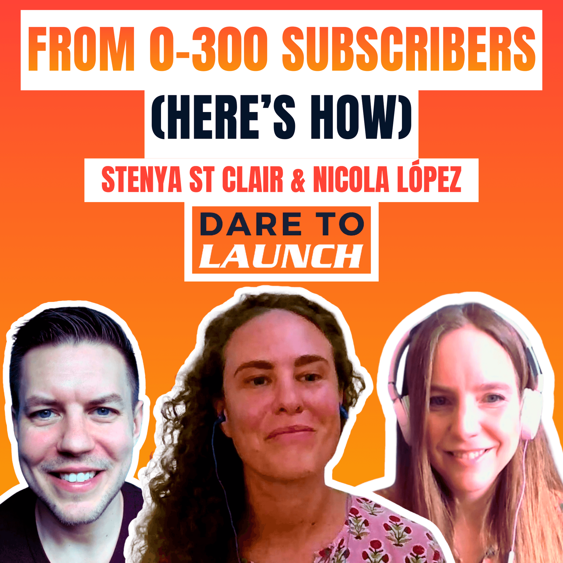 From 0-300 Subscribers (Here's How) - Dare to Launch cover