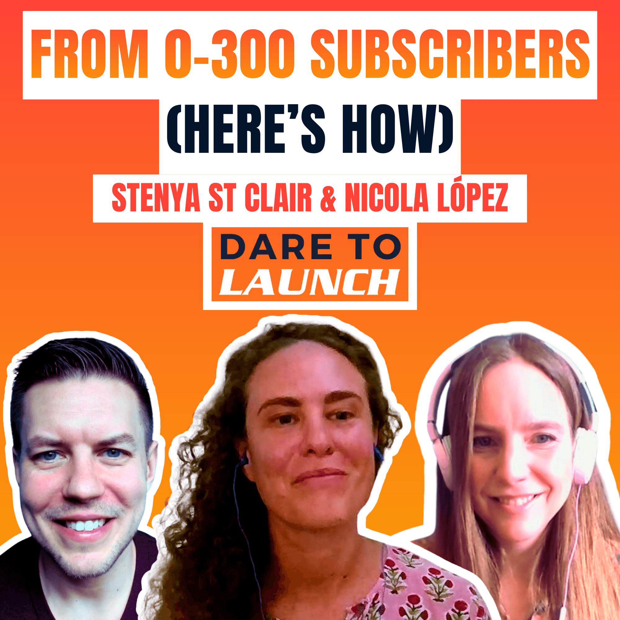 From 0-300 Subscribers (Here's How) - Dare to Launch cover