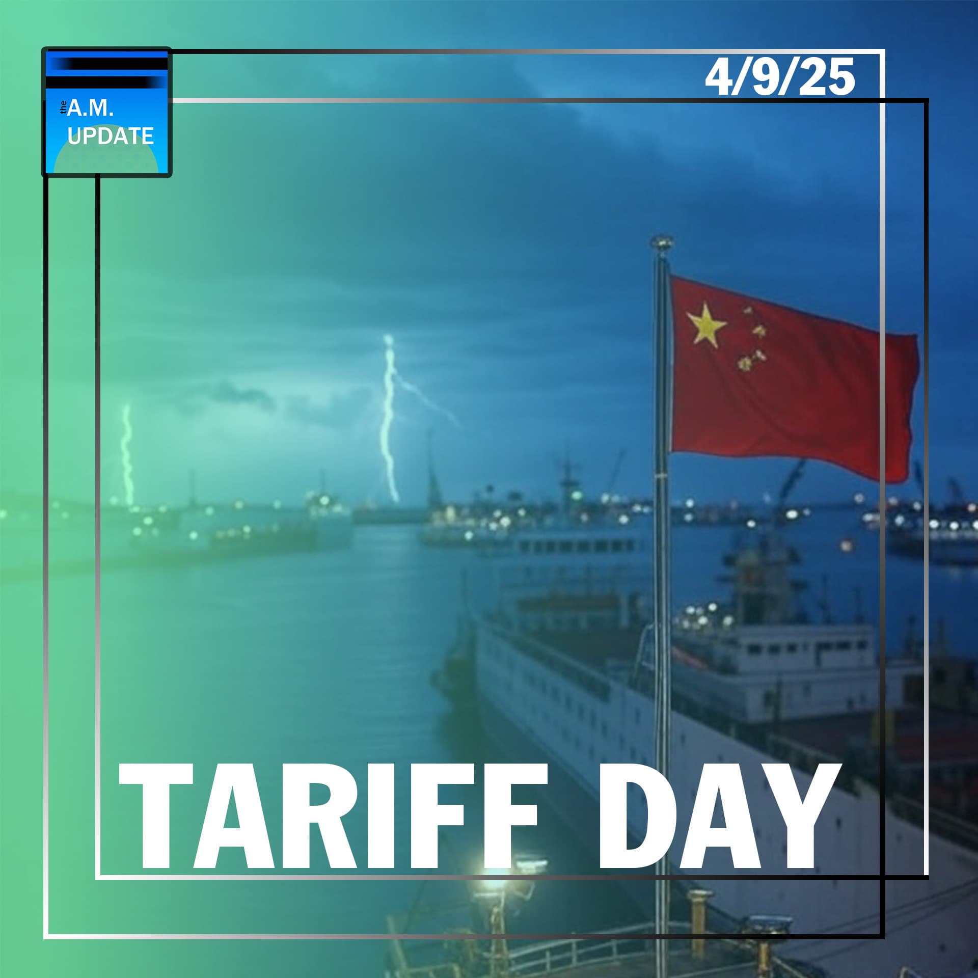 104% Tariff On China - Trump's NOT Backing Down | No More Fluoride? | 4/9/25 - The A.M. Update cover