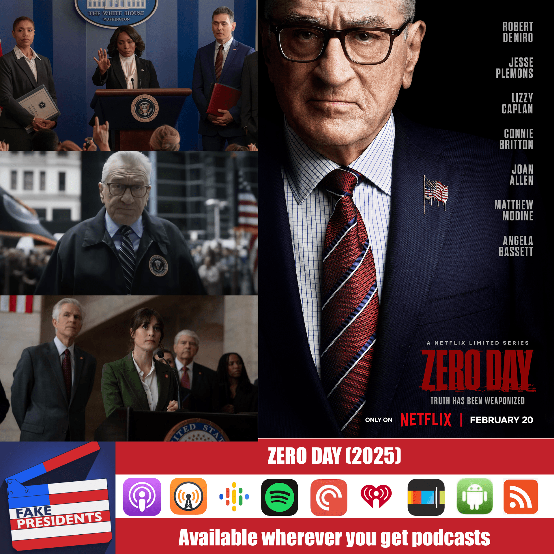Follow the De Niro (ZERO DAY, 2025) - Fake Presidents cover