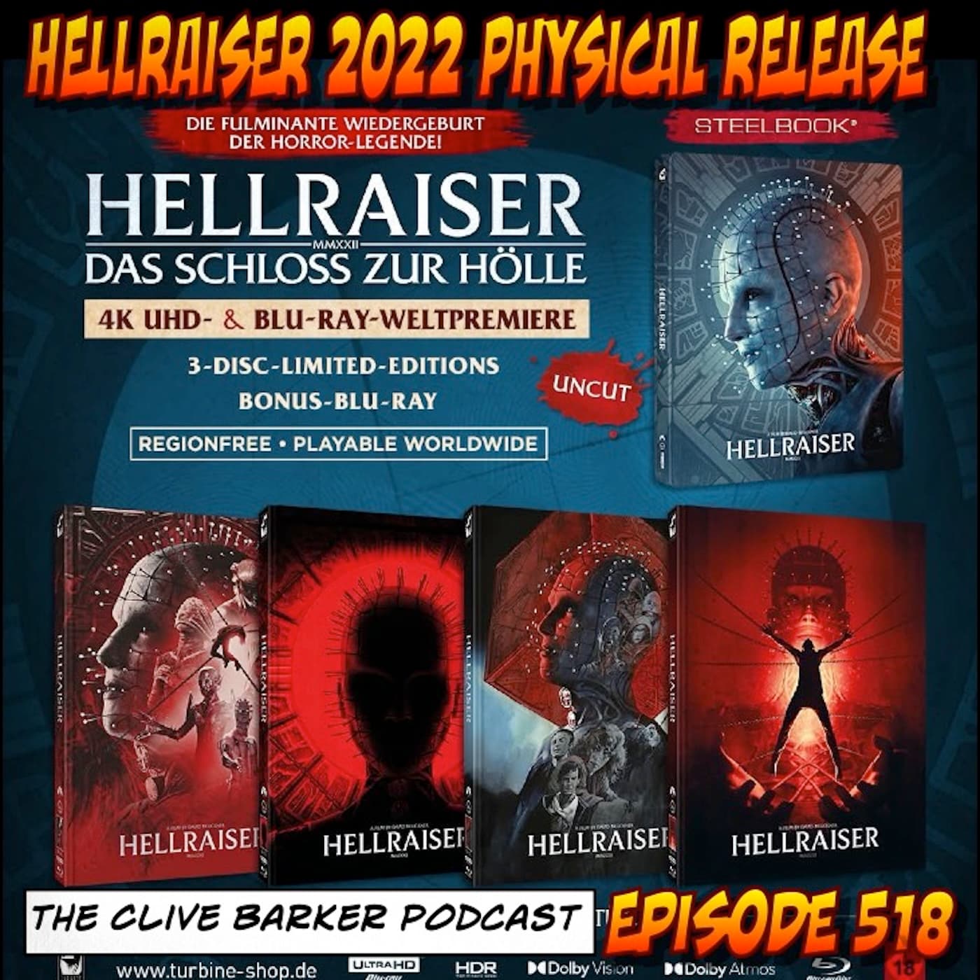 518 : Hellraiser 2022 Physical Release - The Clive Barker Podcast cover