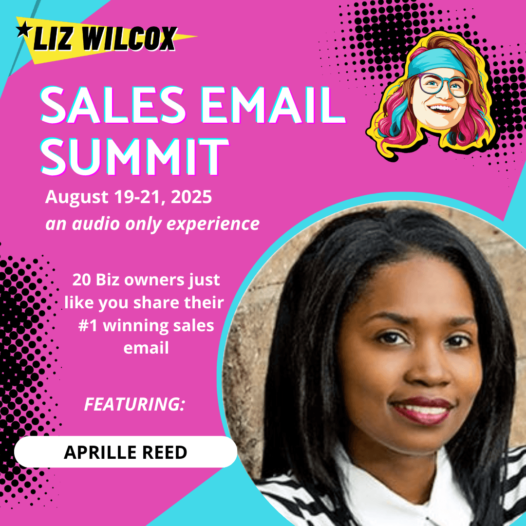 *SALES EMAIL SUMMIT* Aprille Reed — booty call email that actually worked — The Email Sound Booth with Liz Wilcox cover