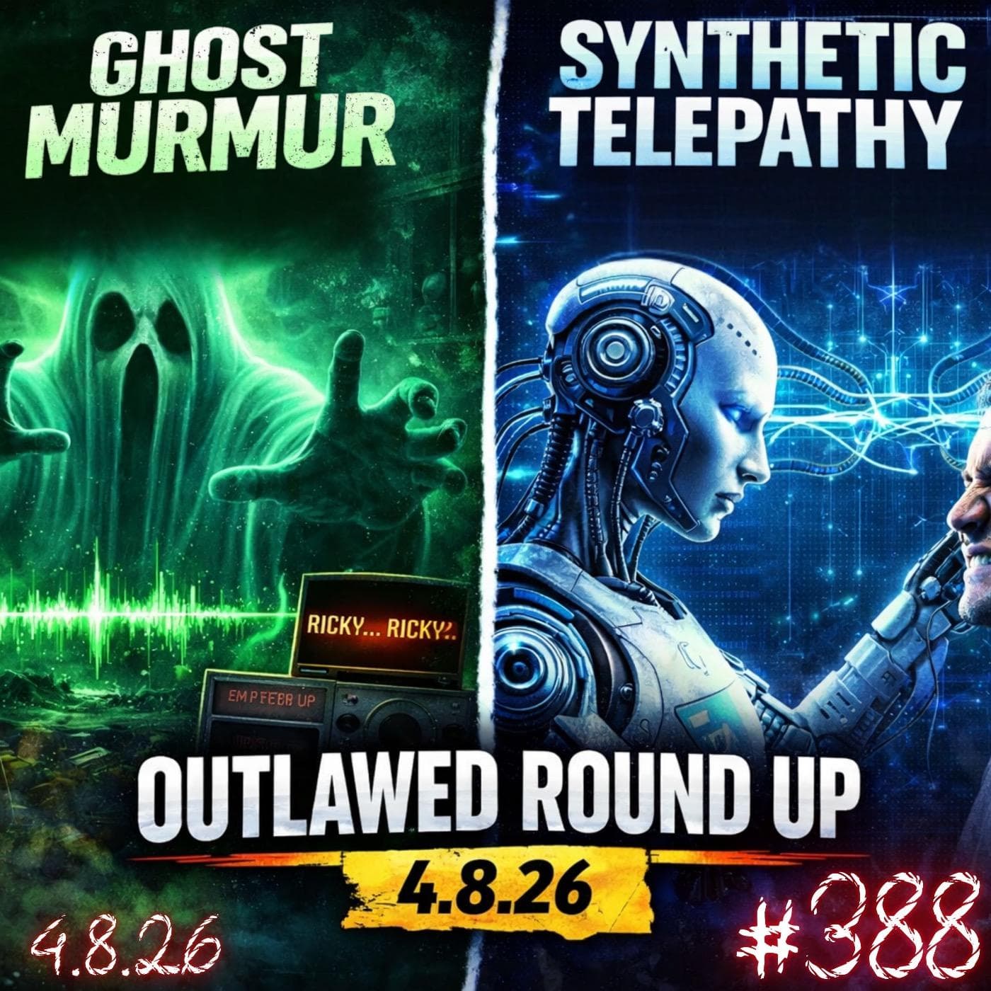 #388 - Outlawed Round Up 4.8.26 Ghost Murmur | Synthetic Telepathy - Grimerica Outlawed cover