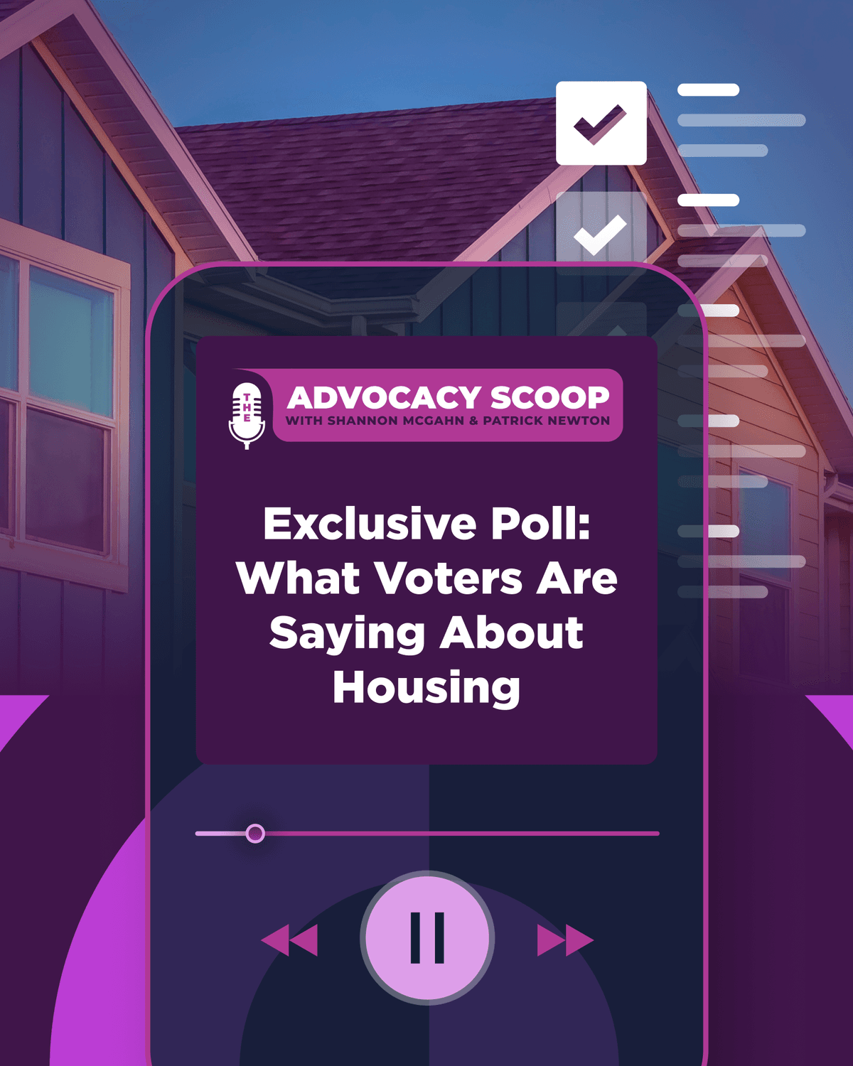 Exclusive Poll: What Voters Are Saying About Housing - Advocacy Scoop Podcast cover