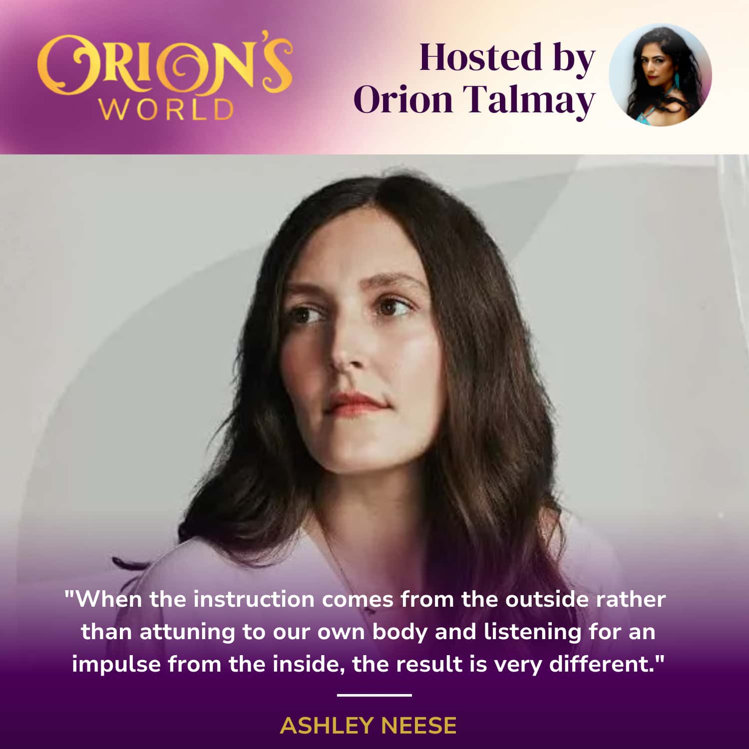 456. Slow Down To Unlock Deeper Healing with Breathwork Expert Ashley Neese — Orion's World® cover