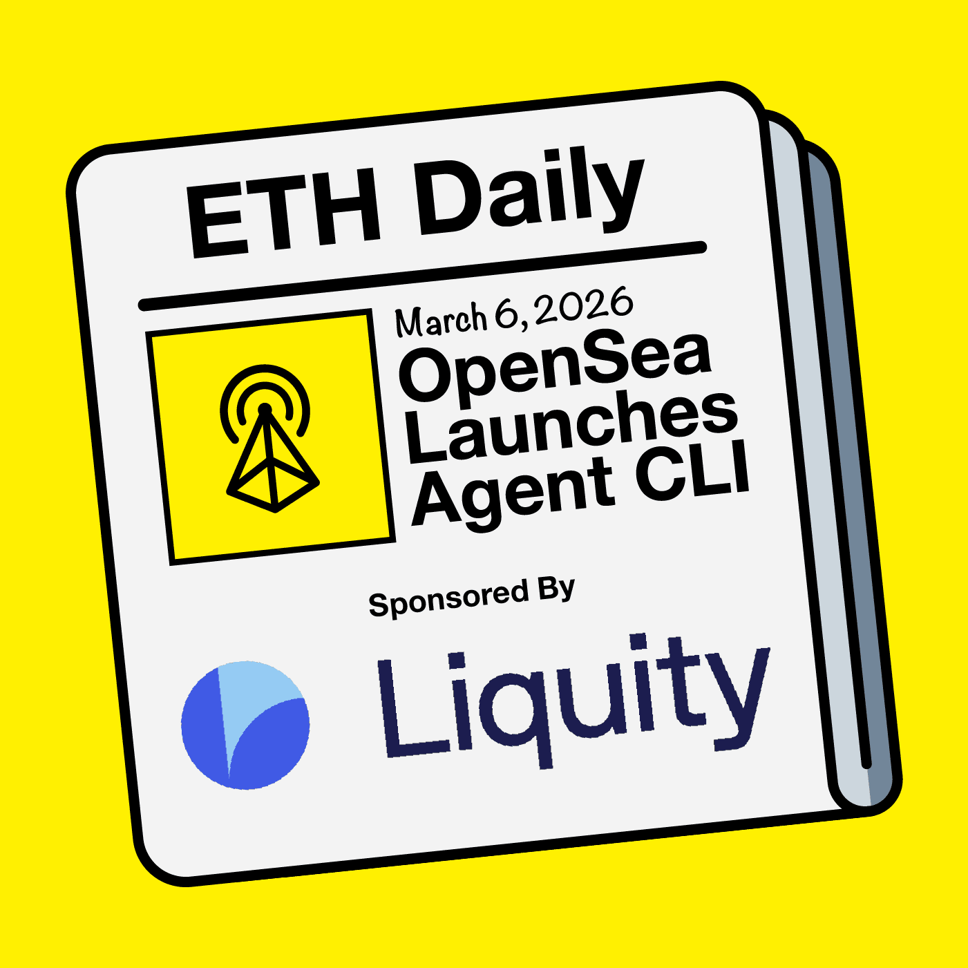 OpenSea Launches Agent CLI - ETH Daily - Ethereum News Briefing cover