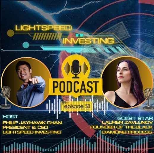 Ep 50- The Black Diamond Process: Mastering Time Collapse and Unlocking Quantum Leaps with Lauren Zavlunov - Lightspeed Investing Podcast cover