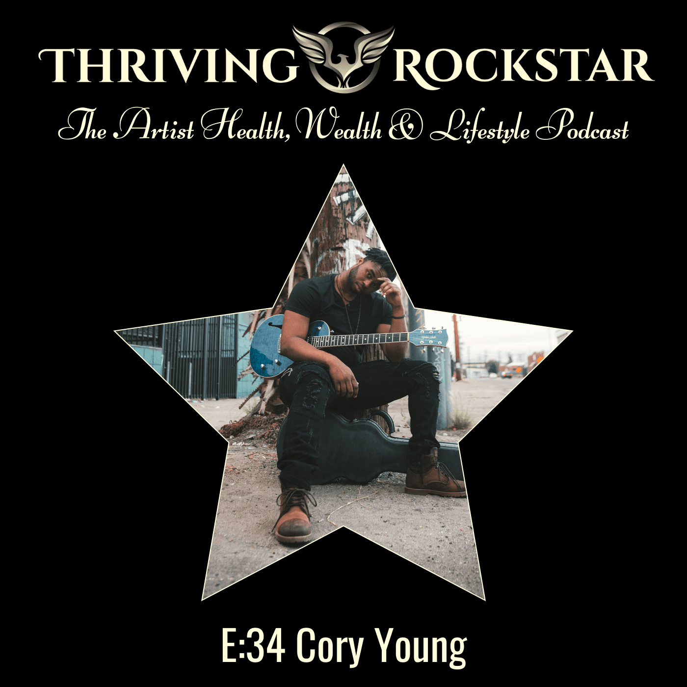 E:34 Cory Young - Thriving Rockstar cover