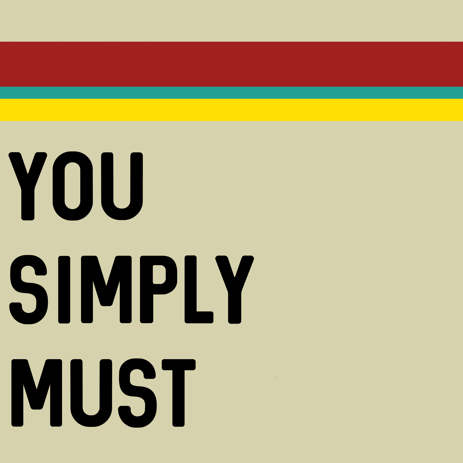 You Simply Must cover