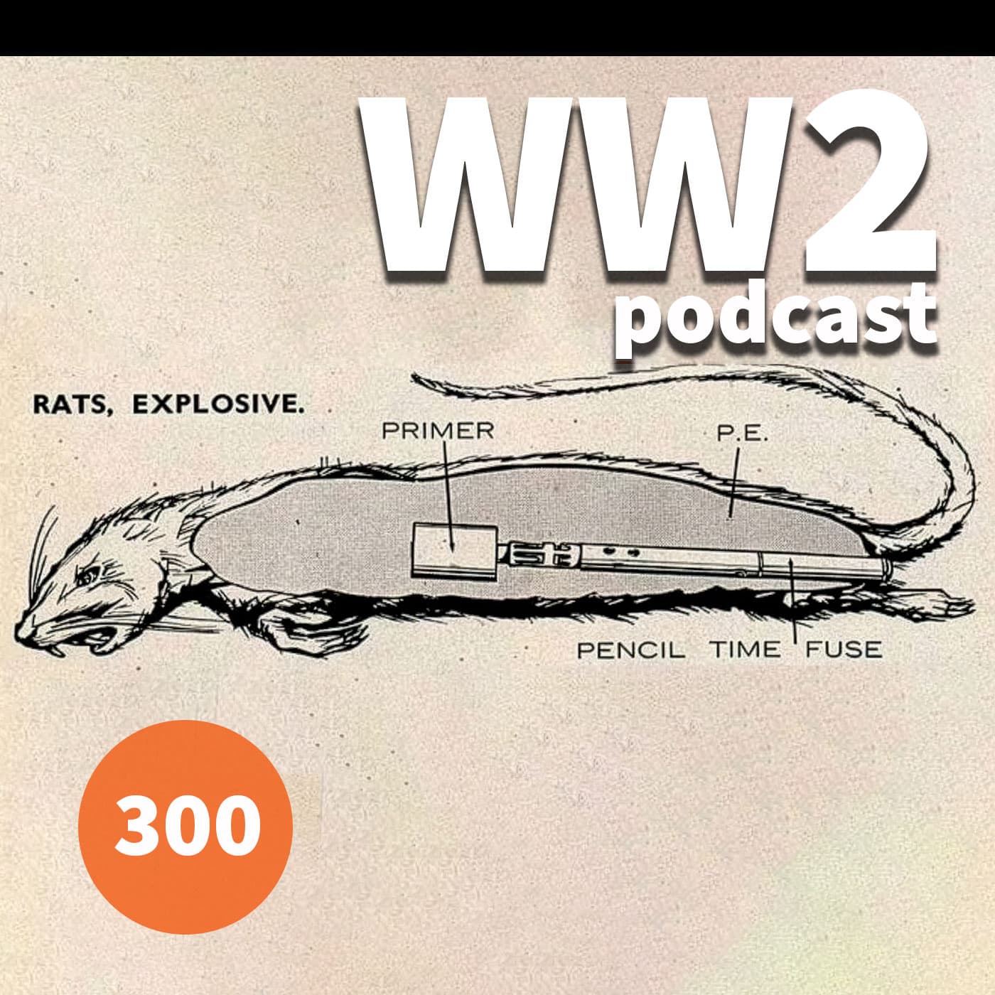 300 - Exploding Rats and the Devices of SOE - The WW2 Podcast cover