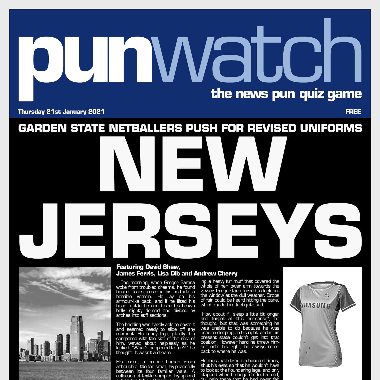 502: New Jerseys - Pun Watch: The News Pun Quiz Game cover