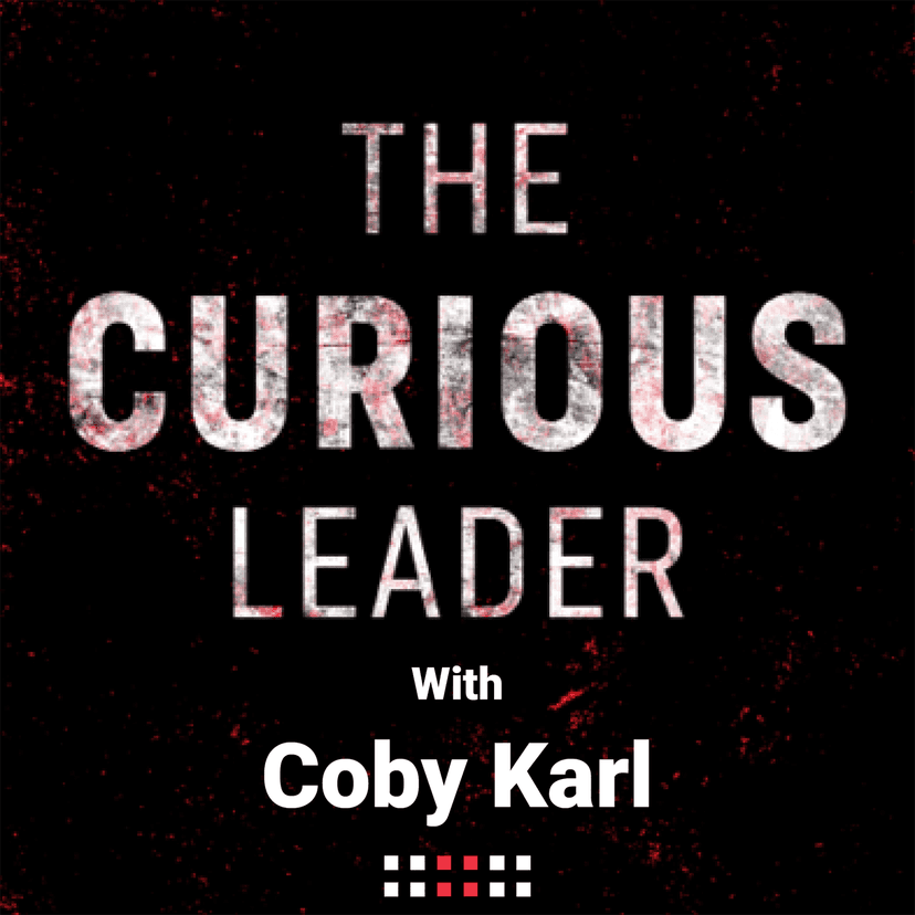 The Curious Leader with Coby Karl cover