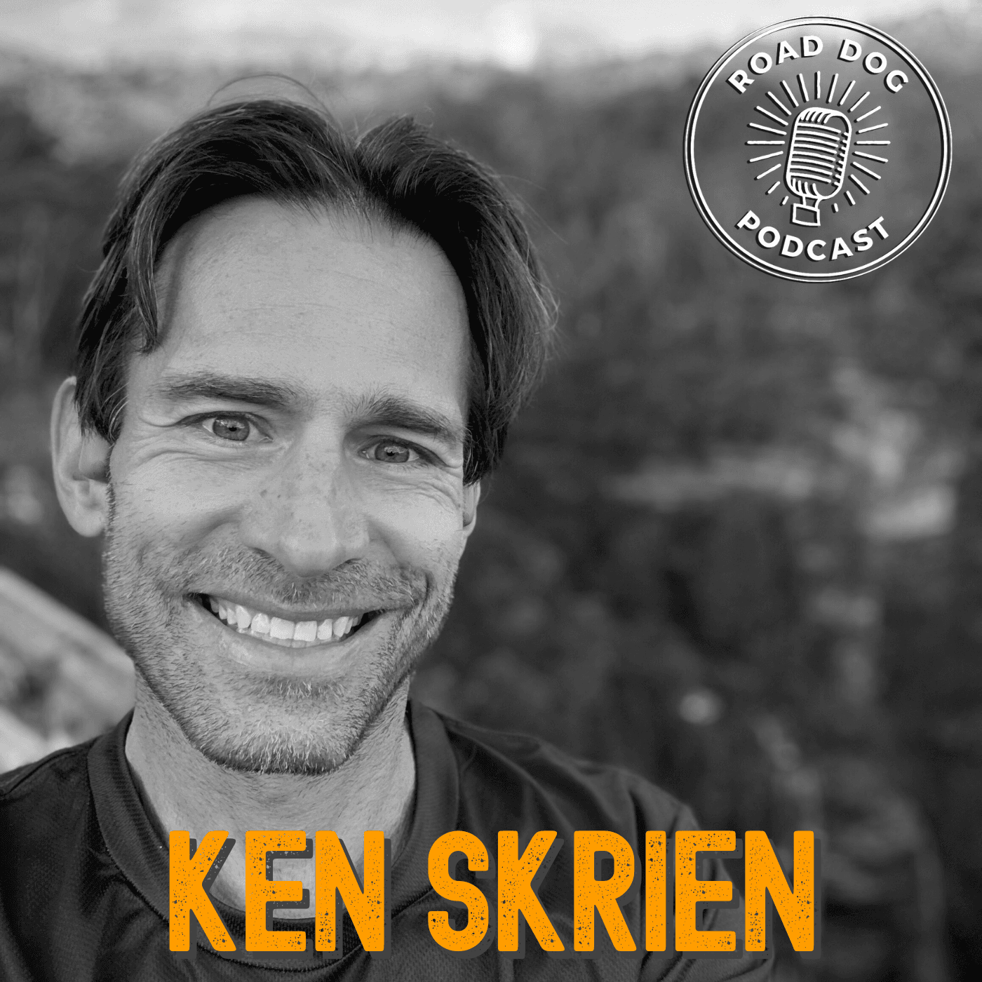 393: Ken Skrien the Hobo Runner Goes on a Marathon Odyssey - Road Dog Podcast cover